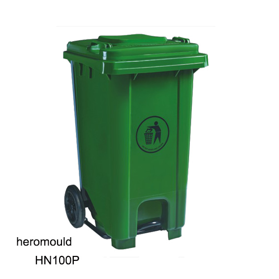 H100P 100L pedal dustbin