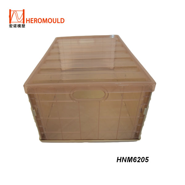 HNM6205 plastic foldable crate mould